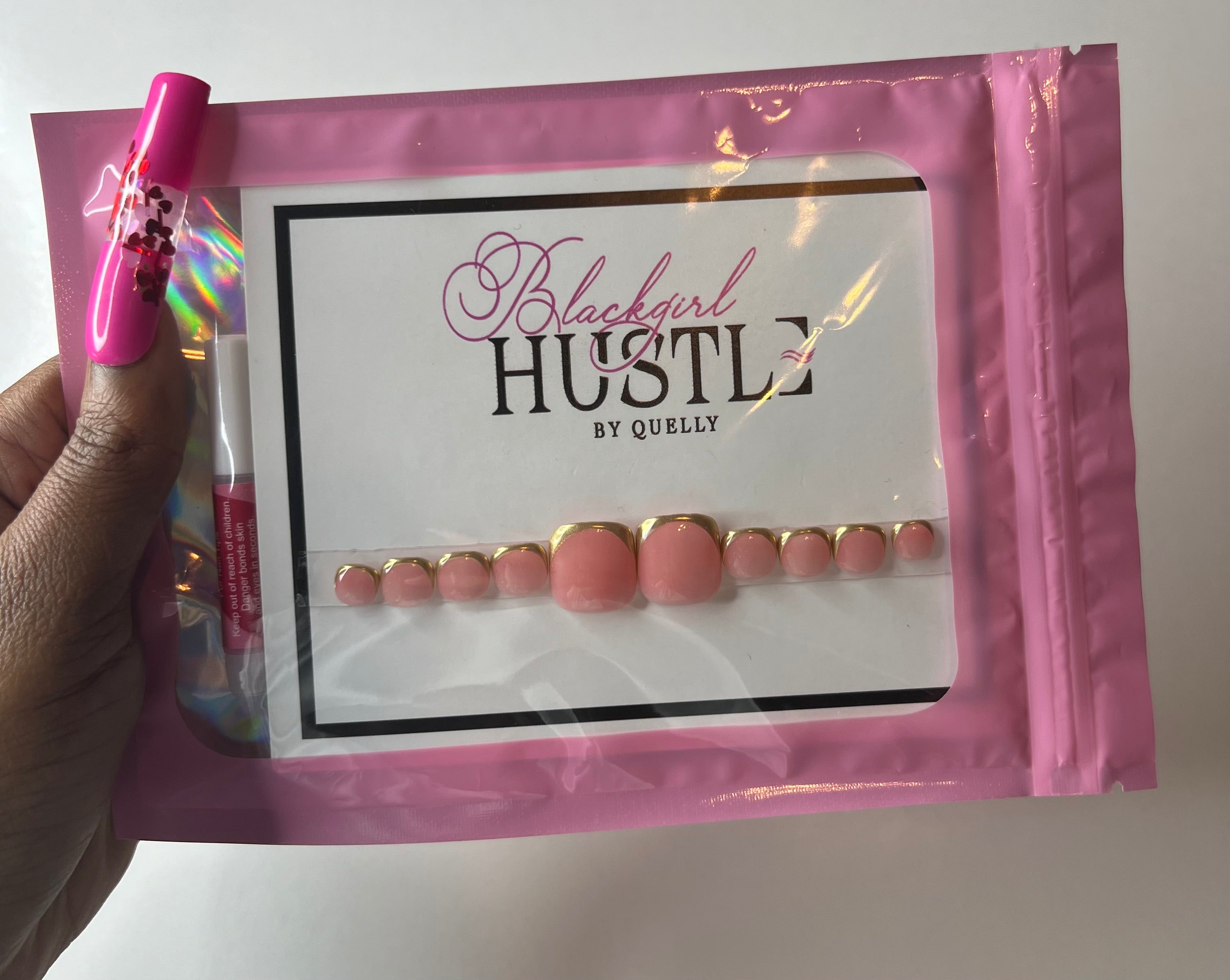 Toe Nails Chrome - PressOnNails