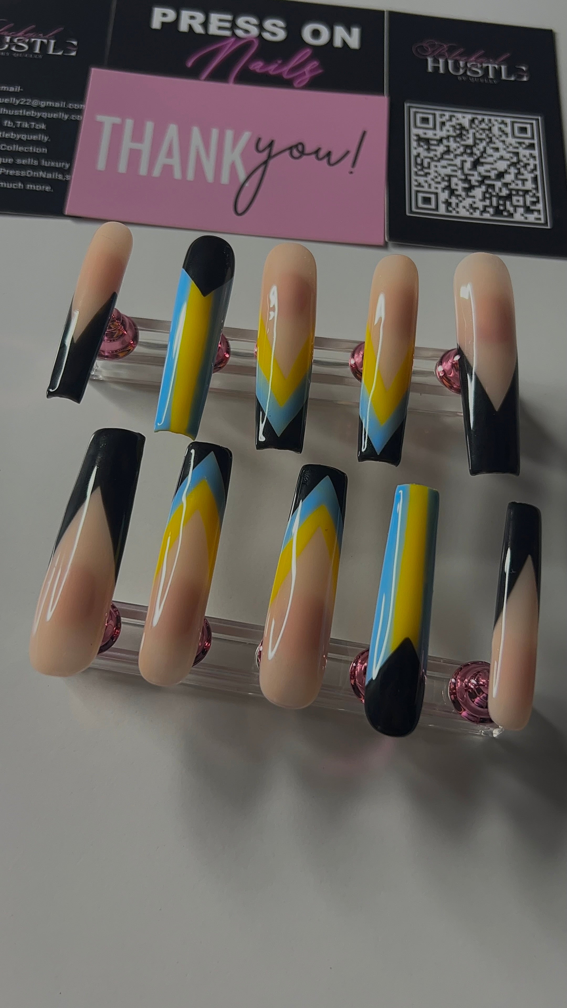 Customized Flag 🇺🇸🇧🇸Press on Nails