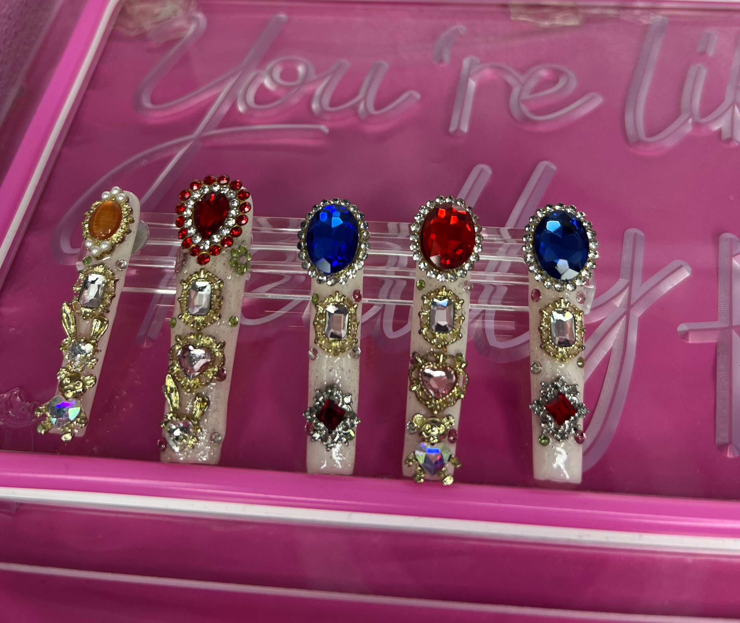 Bling Bling Gem Nails