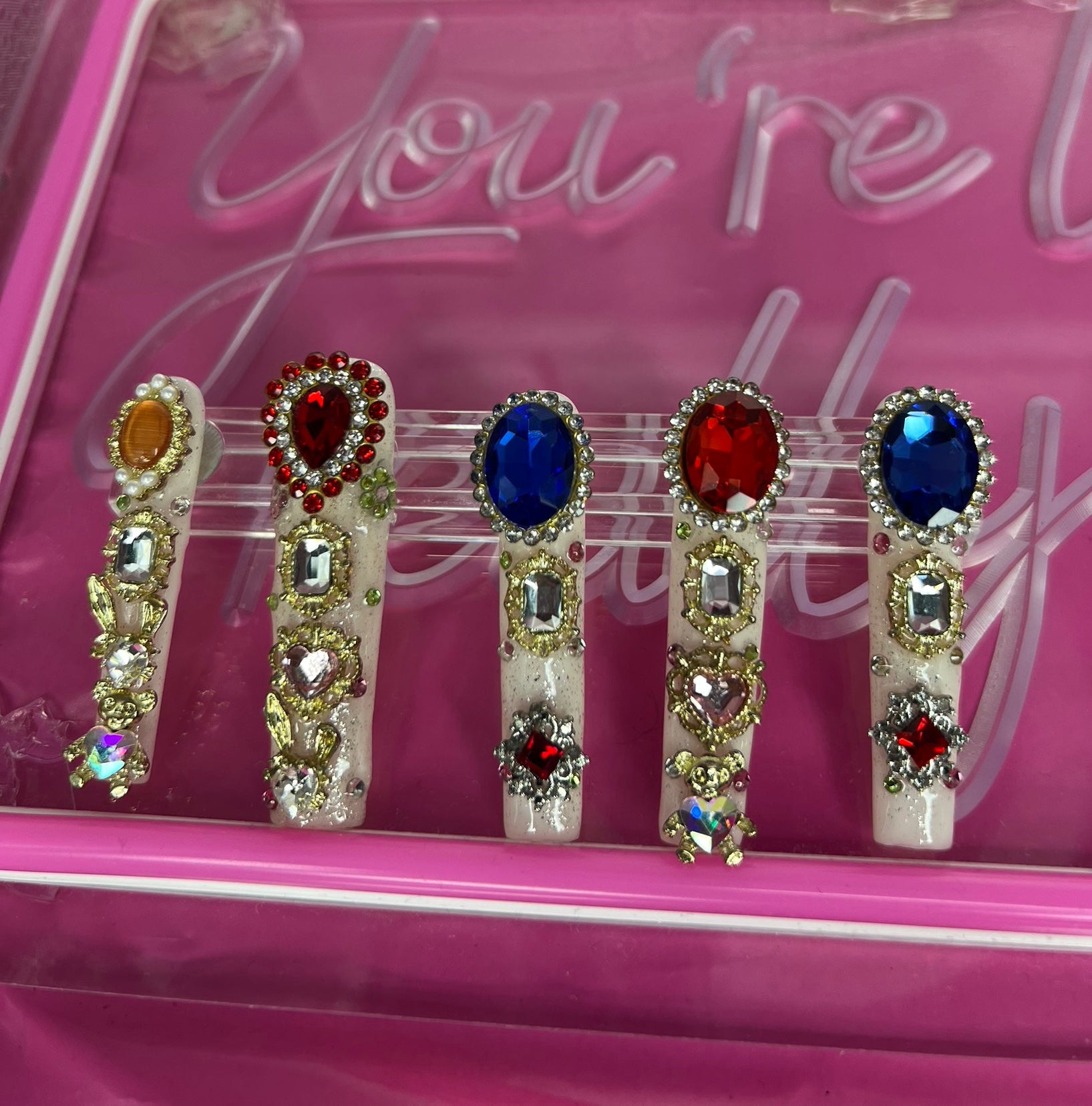 Bling Bling Gem Nails