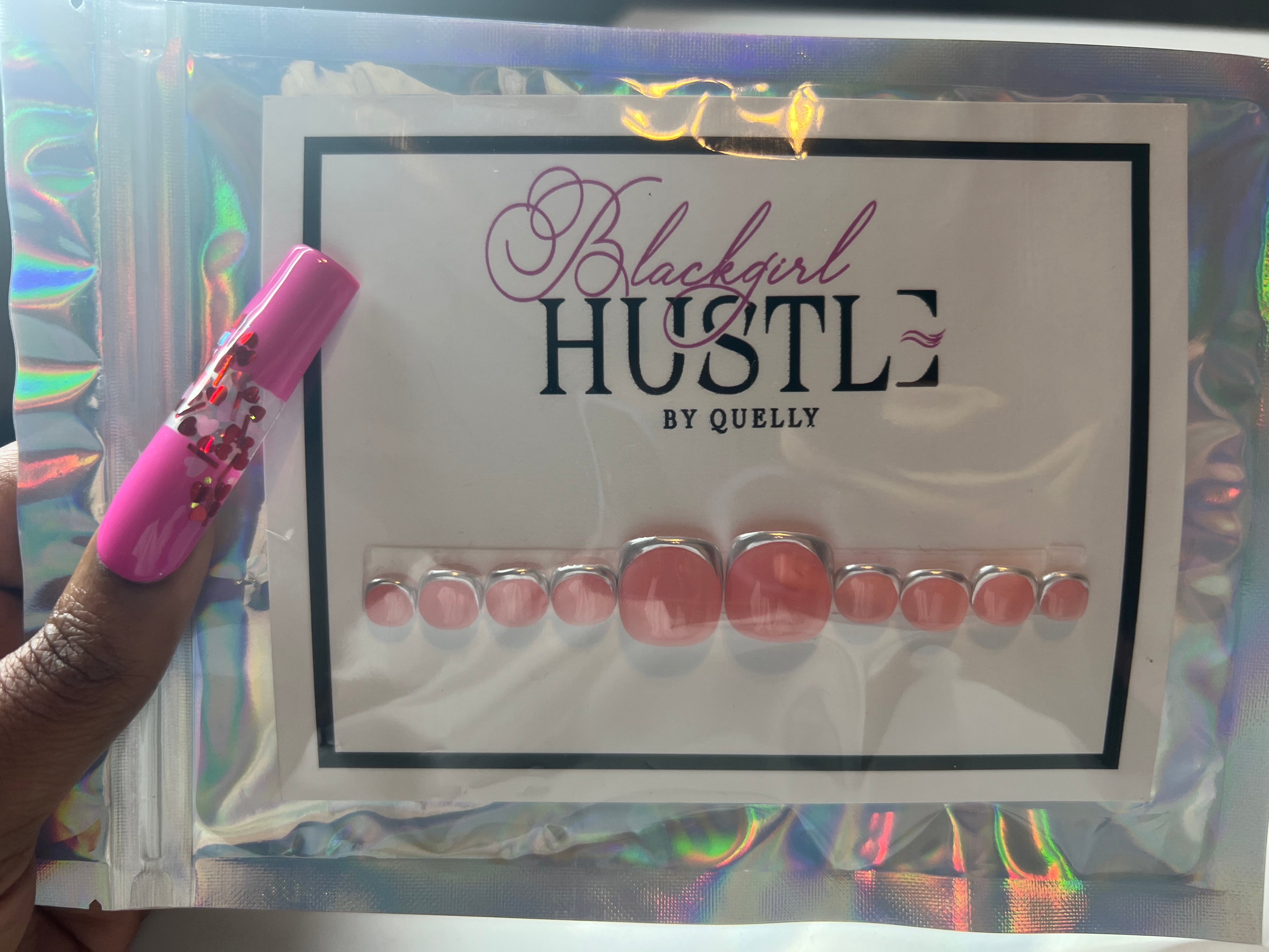 Toe Nails Chrome - PressOnNails