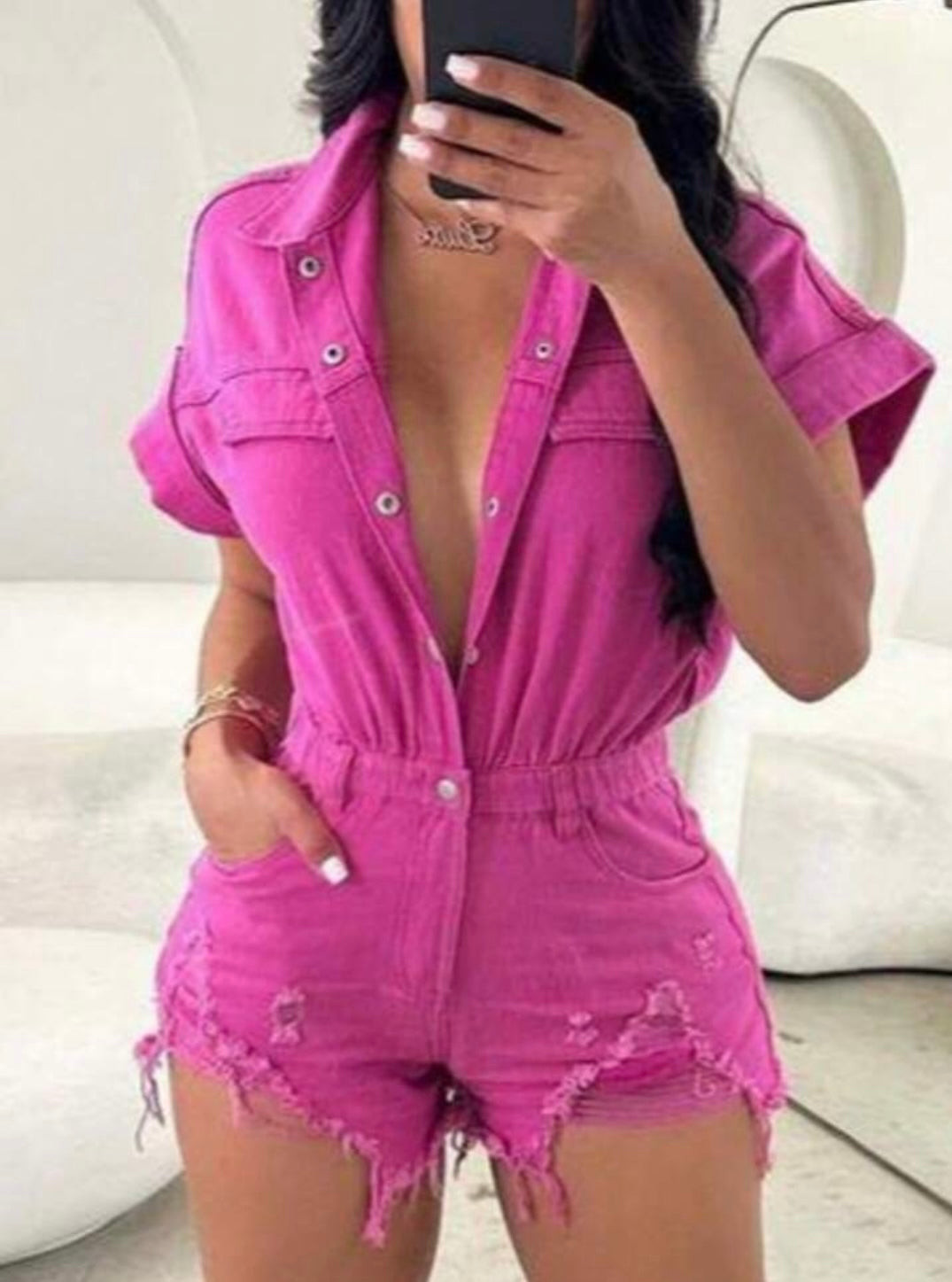 Pink Neon Summer Romper